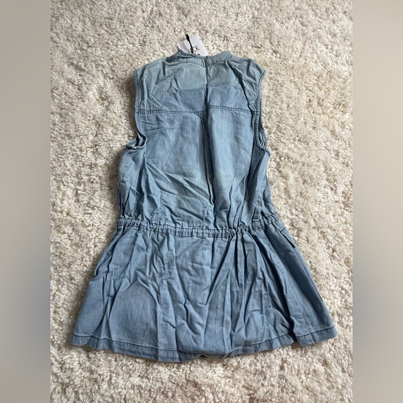 Jack Brand Chambray Zippered Vest By BB Dakota Size Small - Picture 10 of 10